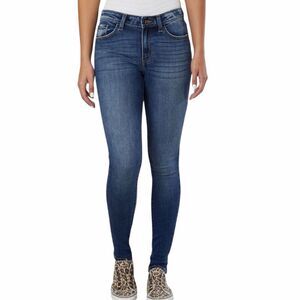 KANCAN Women’s Blue Faith Wash Mid-Rise Skinny Stretch Jeans Size 27